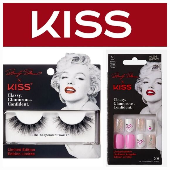 Kiss X Marilyn Monroe Limited Edition Lashes & Nail Set - Picture 2 of 11